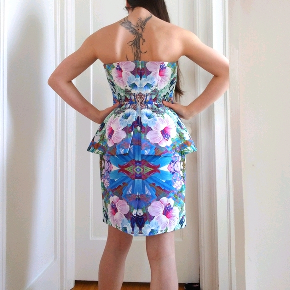 Anthropologie💕Host Pick Strapless Party Dress - Picture 3 of 5